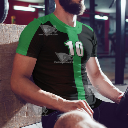 Ben10 Ben Tennyson Green And Black Cosplay T-Shirt