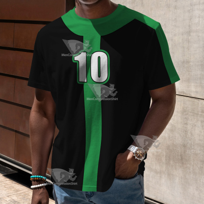 Ben10 Ben Tennyson Green And Black Cosplay T-Shirt