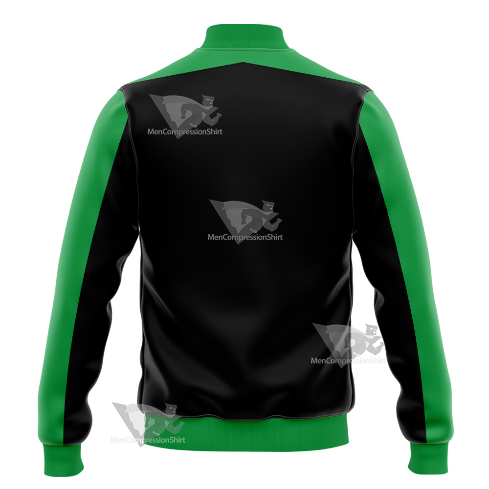 Ben10 Ben Tennyson Green And Black Cosplay Varsity Jacket
