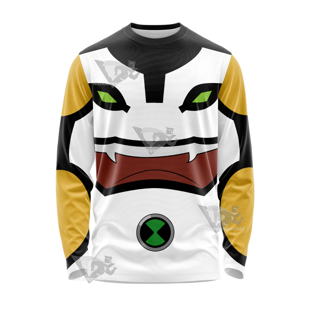 Ben10 Cannonbolt White Cosplay Long Sleeve Shirt