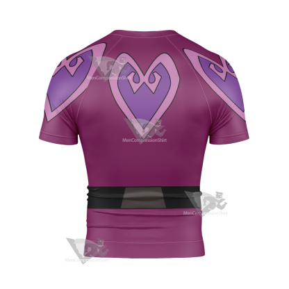 Ben10 Charmcaster Purple Cosplay Short Sleeve Compression Shirt
