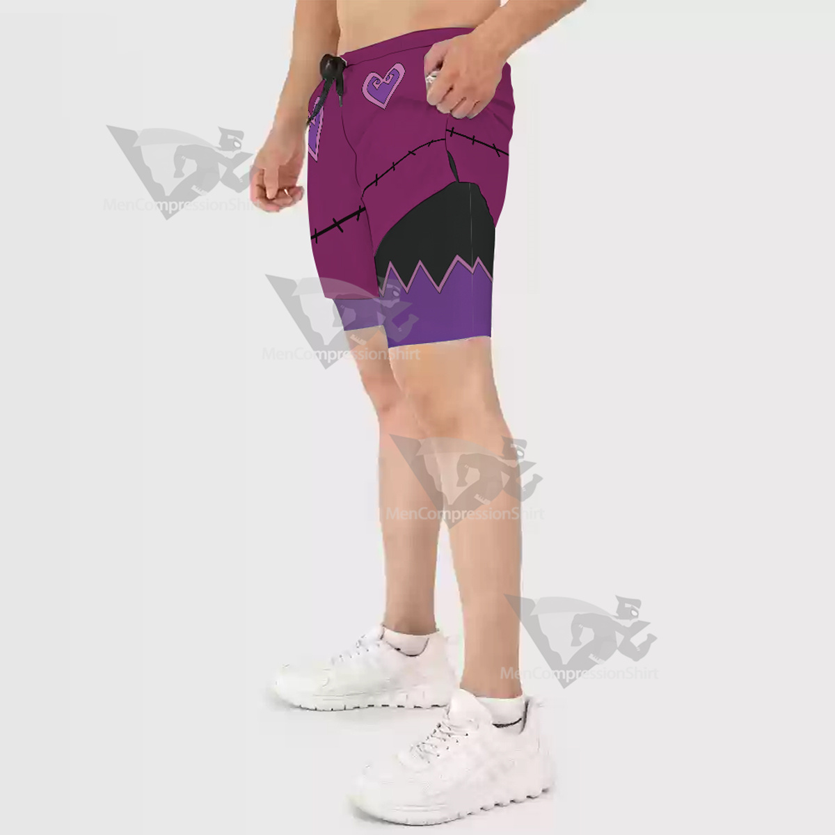 Ben10 Charmcaster Purple Men Compression Gym Short