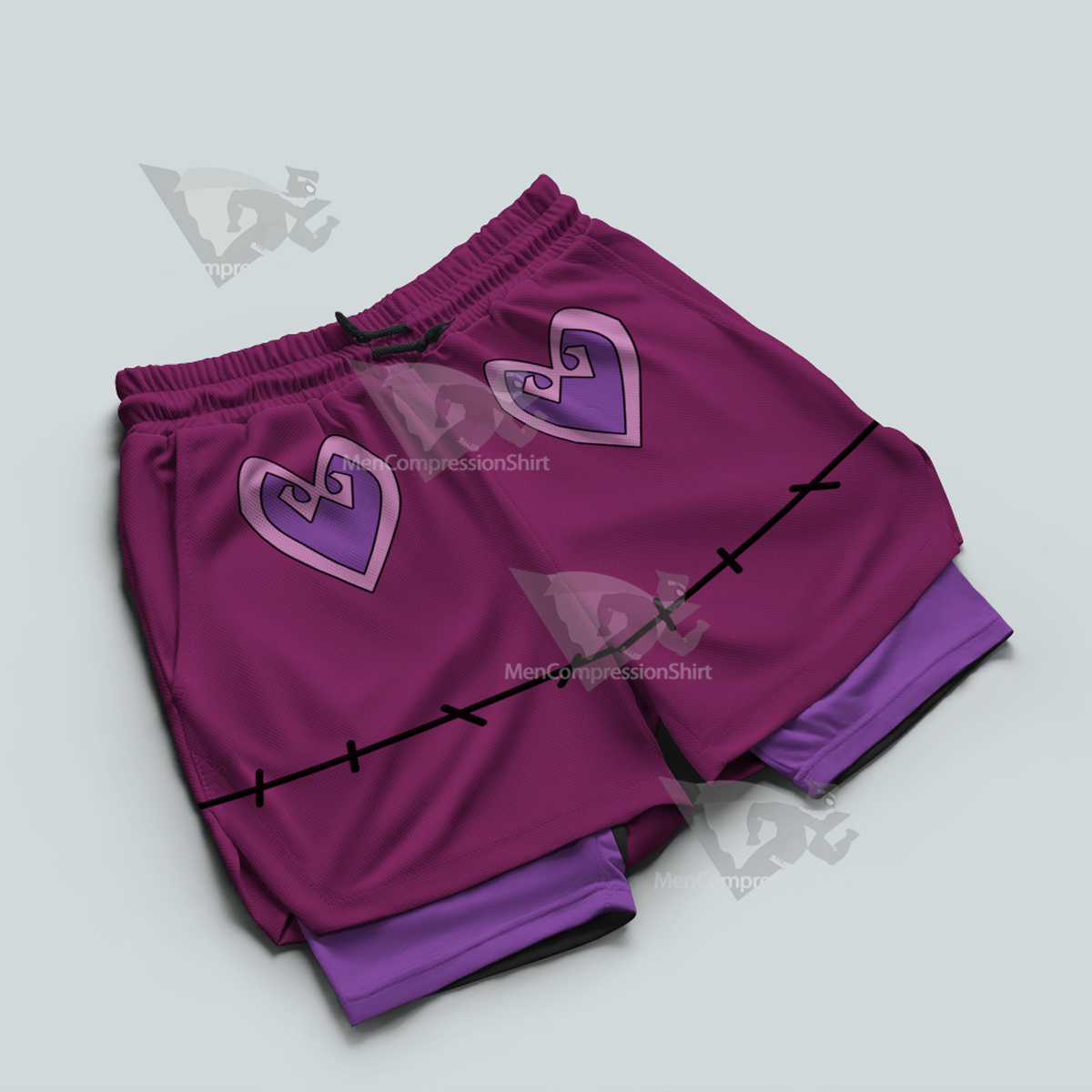 Ben10 Charmcaster Purple Men Compression Gym Short