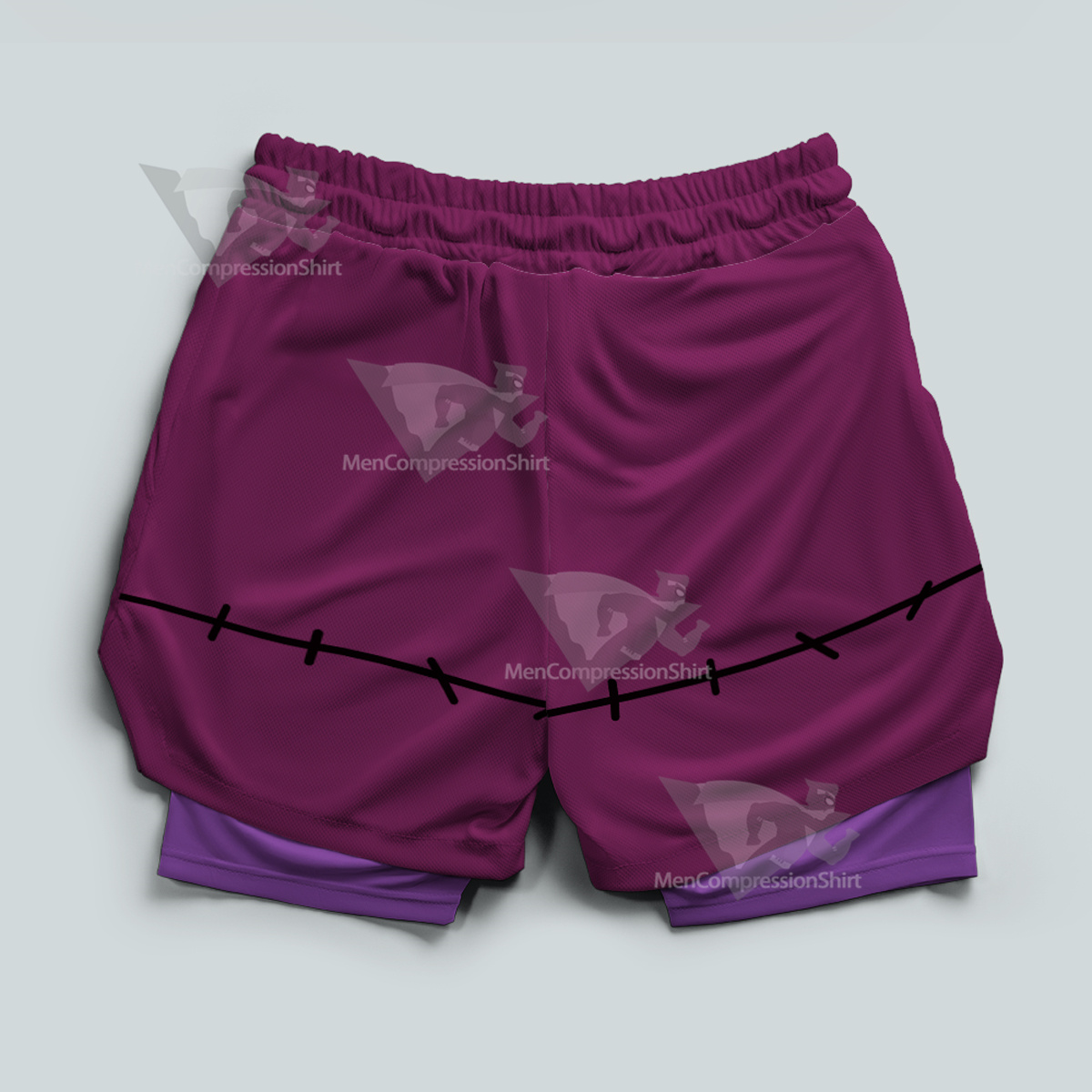 Ben10 Charmcaster Purple Men Compression Gym Short