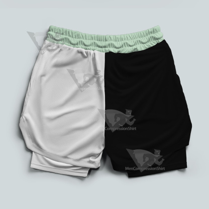 Ben10 Diamondhead Black White Men Compression Gym Short