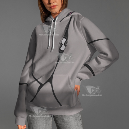 Ben10 Ghostfreak Grey Cosplay Hoodie