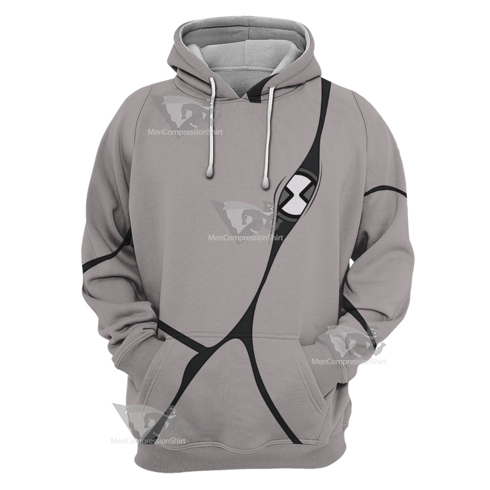 Ben10 Ghostfreak Grey Cosplay Hoodie