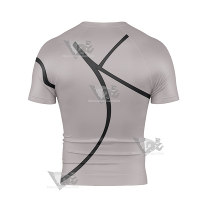 Ben10 Ghostfreak Grey Cosplay Short Sleeve Compression Shirt