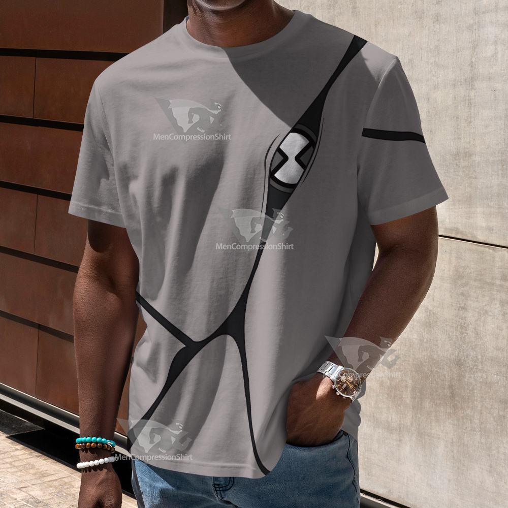 Ben10 Ghostfreak Grey Cosplay T-Shirt
