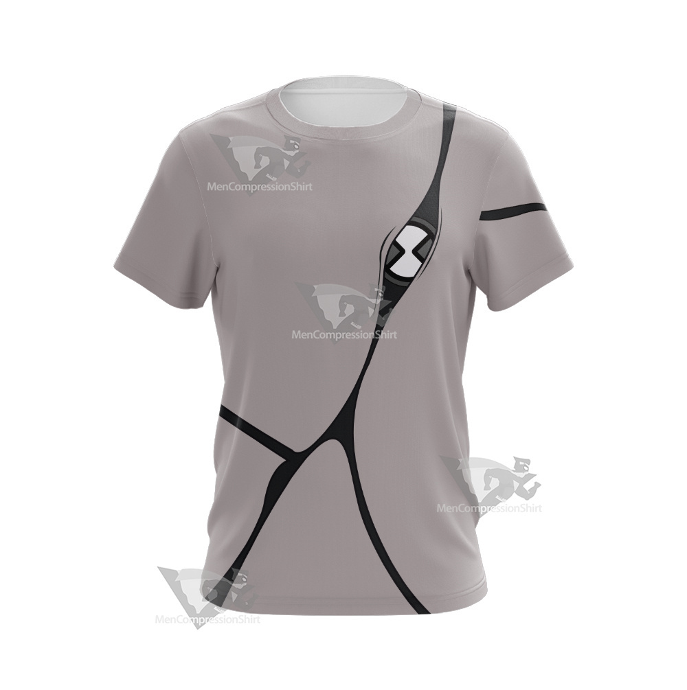 Ben10 Ghostfreak Grey Cosplay T-Shirt