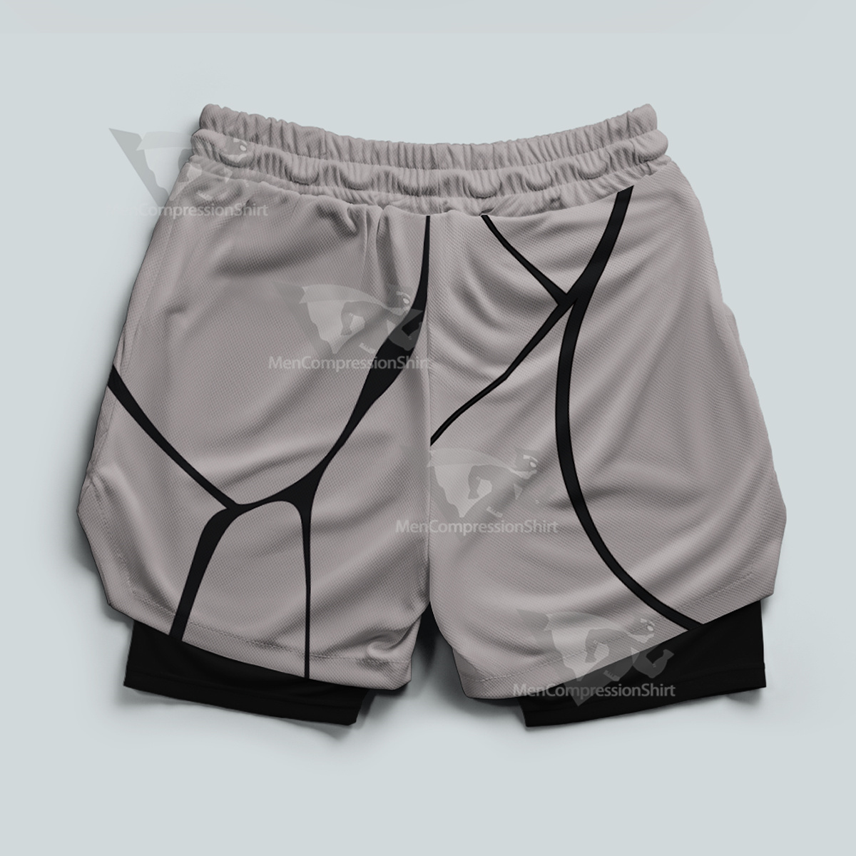 Ben10 Ghostfreak Grey Men Compression Gym Short