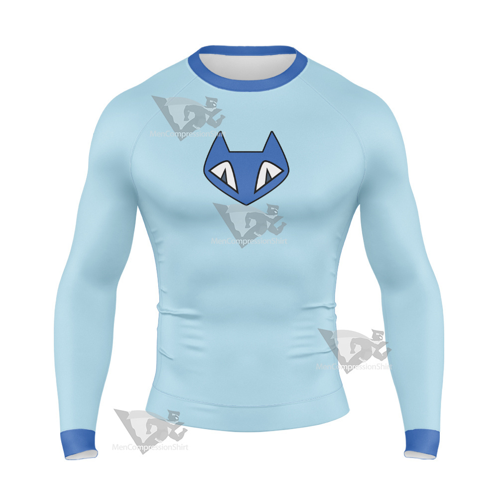 Ben10 Gwen Tennyson Blue Cat Cosplay Long Sleeve Compression Shirt