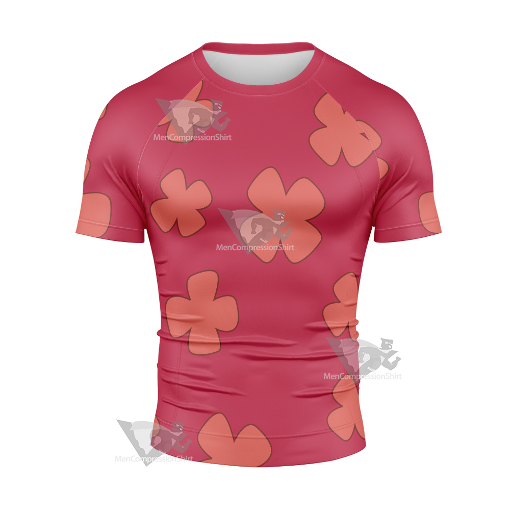 Ben10 Max Flower Cosplay Short Sleeve Compression Shirt