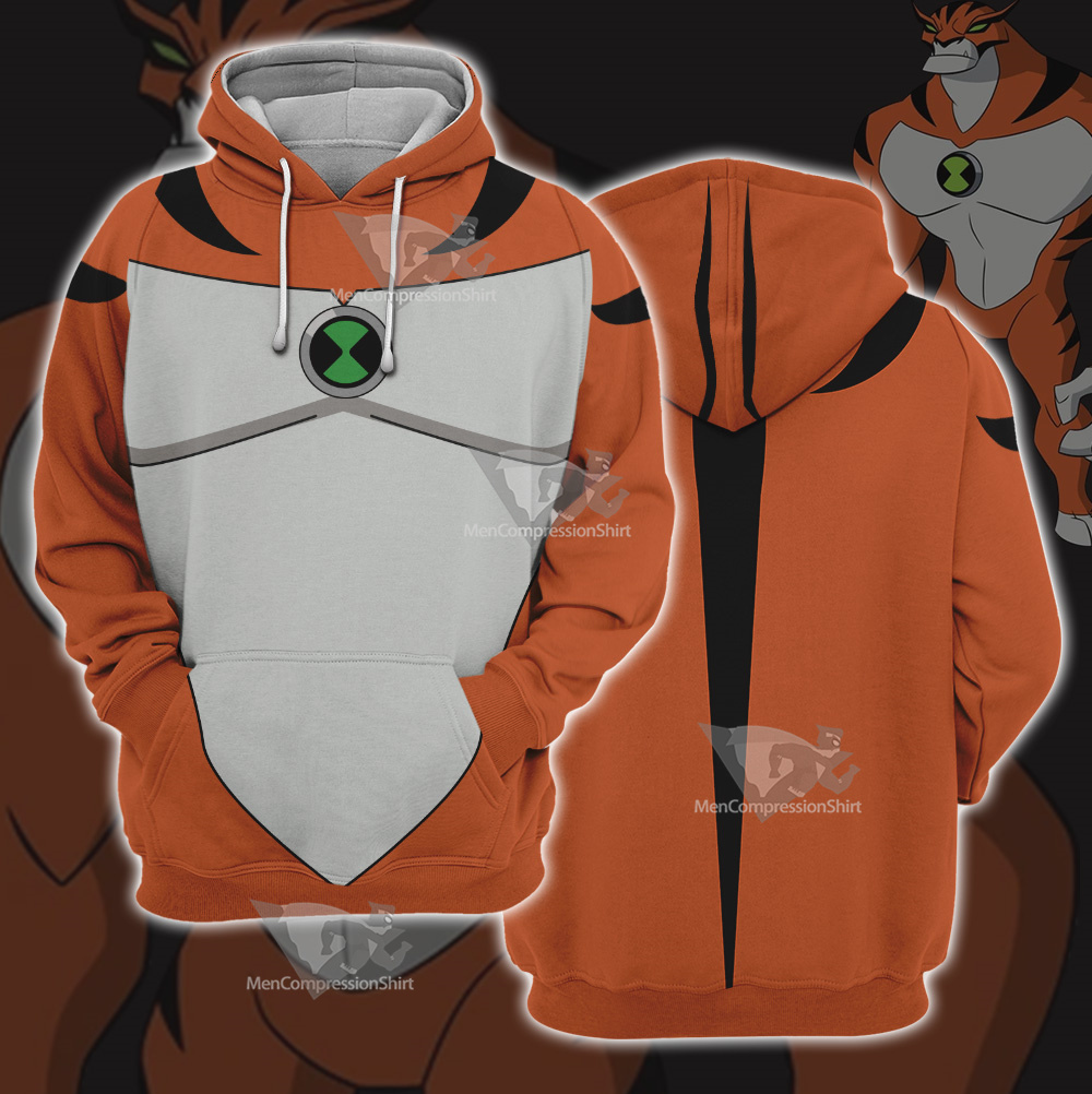 Ben10 Rath Orange Cosplay Hoodie – MensCompressionShirt