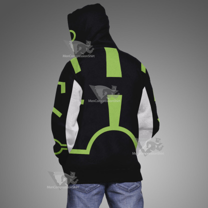 Ben10 Upgrade Green Line Cosplay Hoodie