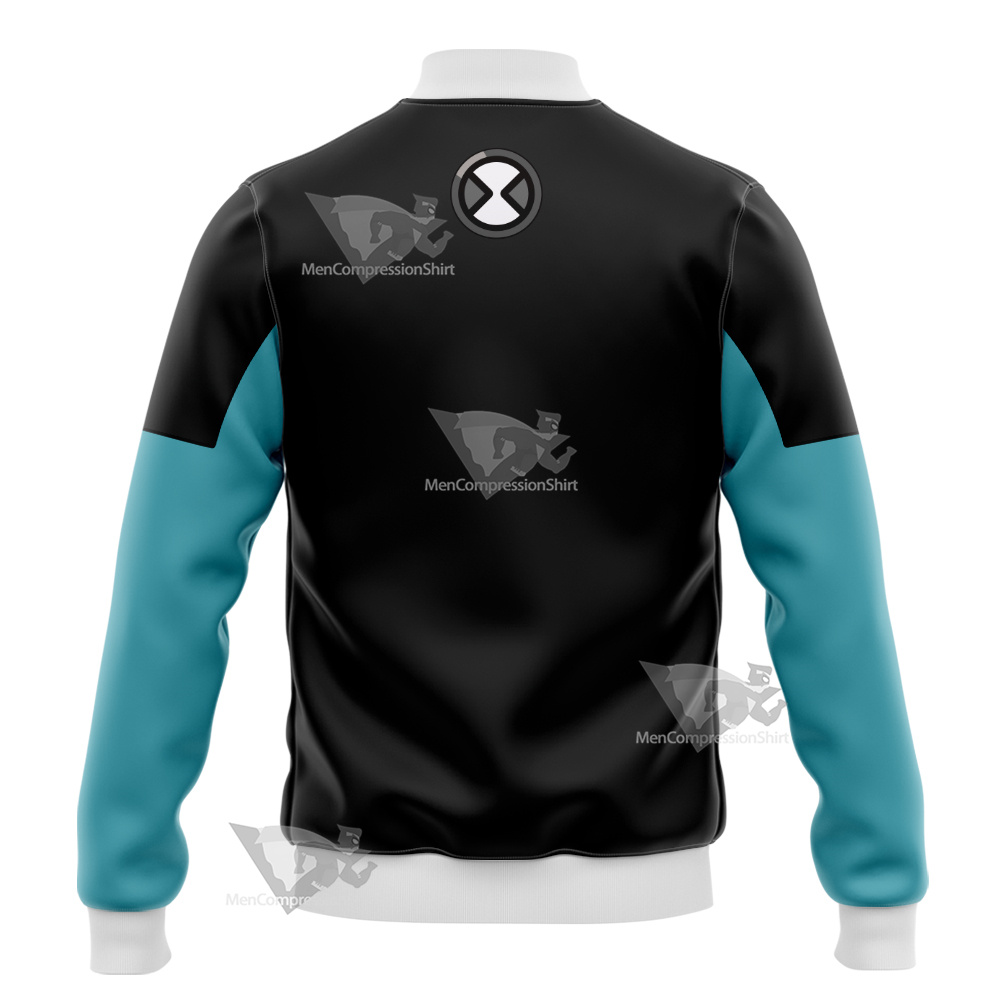 Ben10 Xlr8 White Cosplay Varsity Jacket
