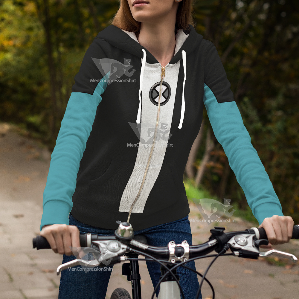 Ben 10 Xlr8 White Cosplay Zip-Up Hoodie – MensCompressionShirt