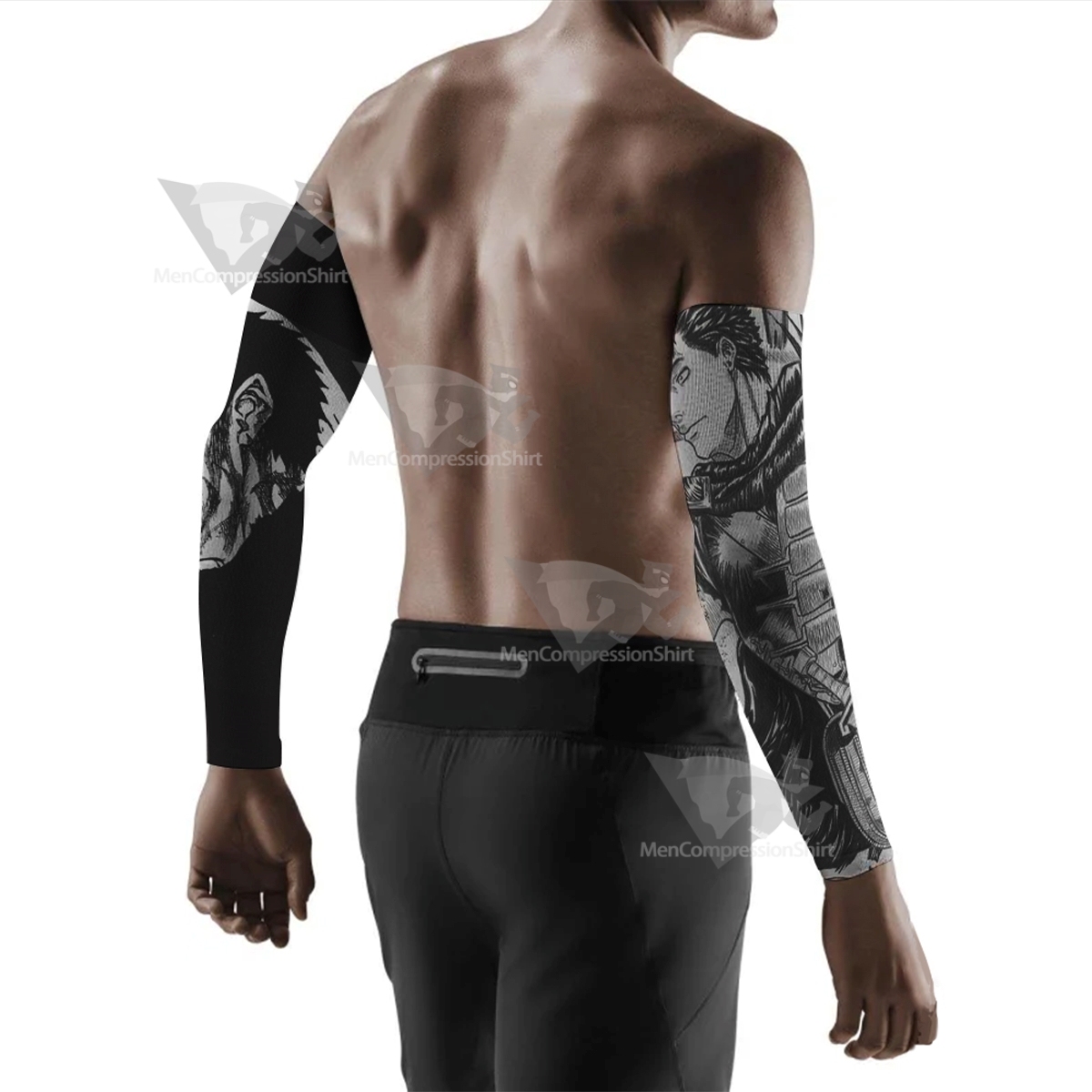 Berserk Guts Sword Berserk Mixed Black Compression Arm Sleeve