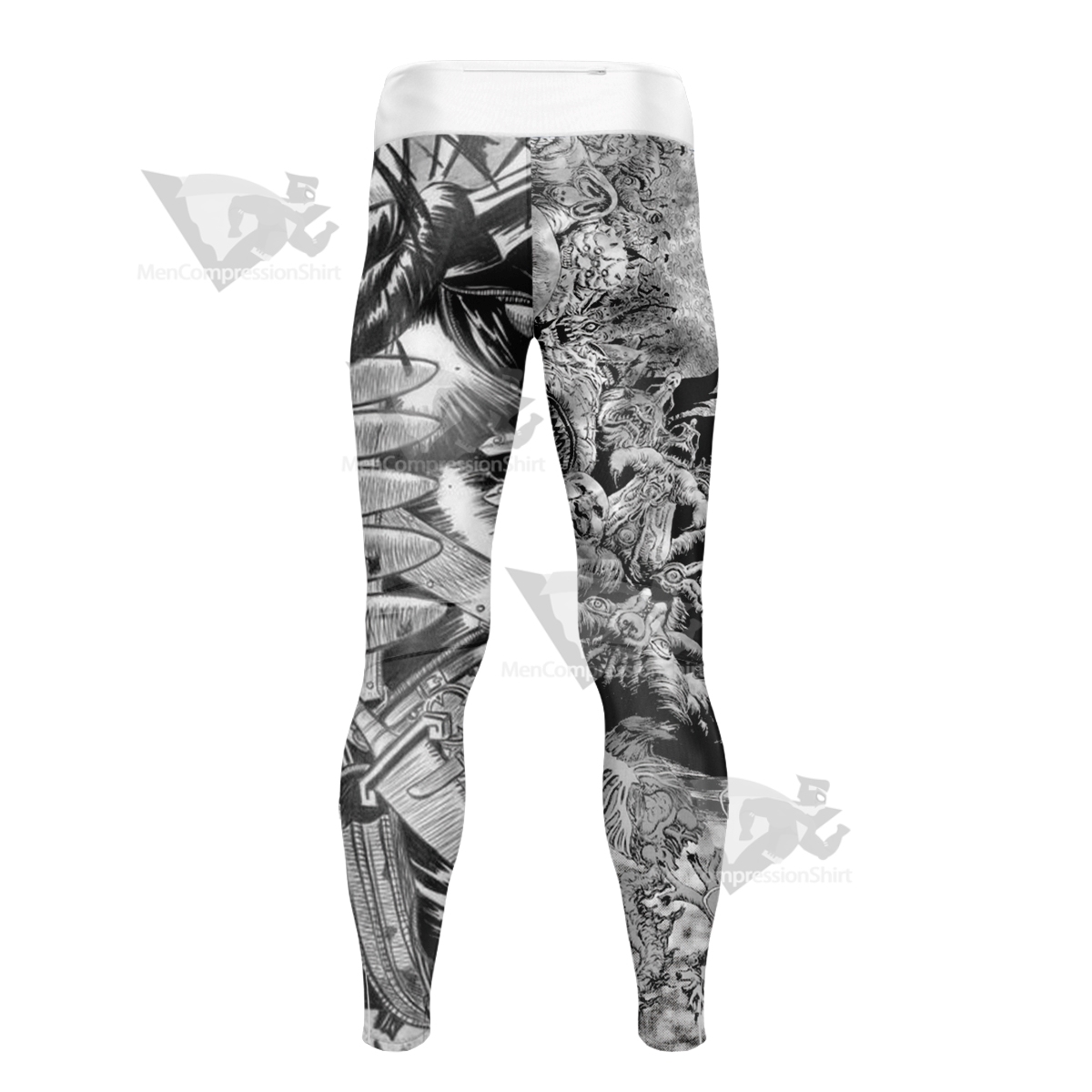 Berserk Guts Sword Berserk Mixed Black Men Compression Legging