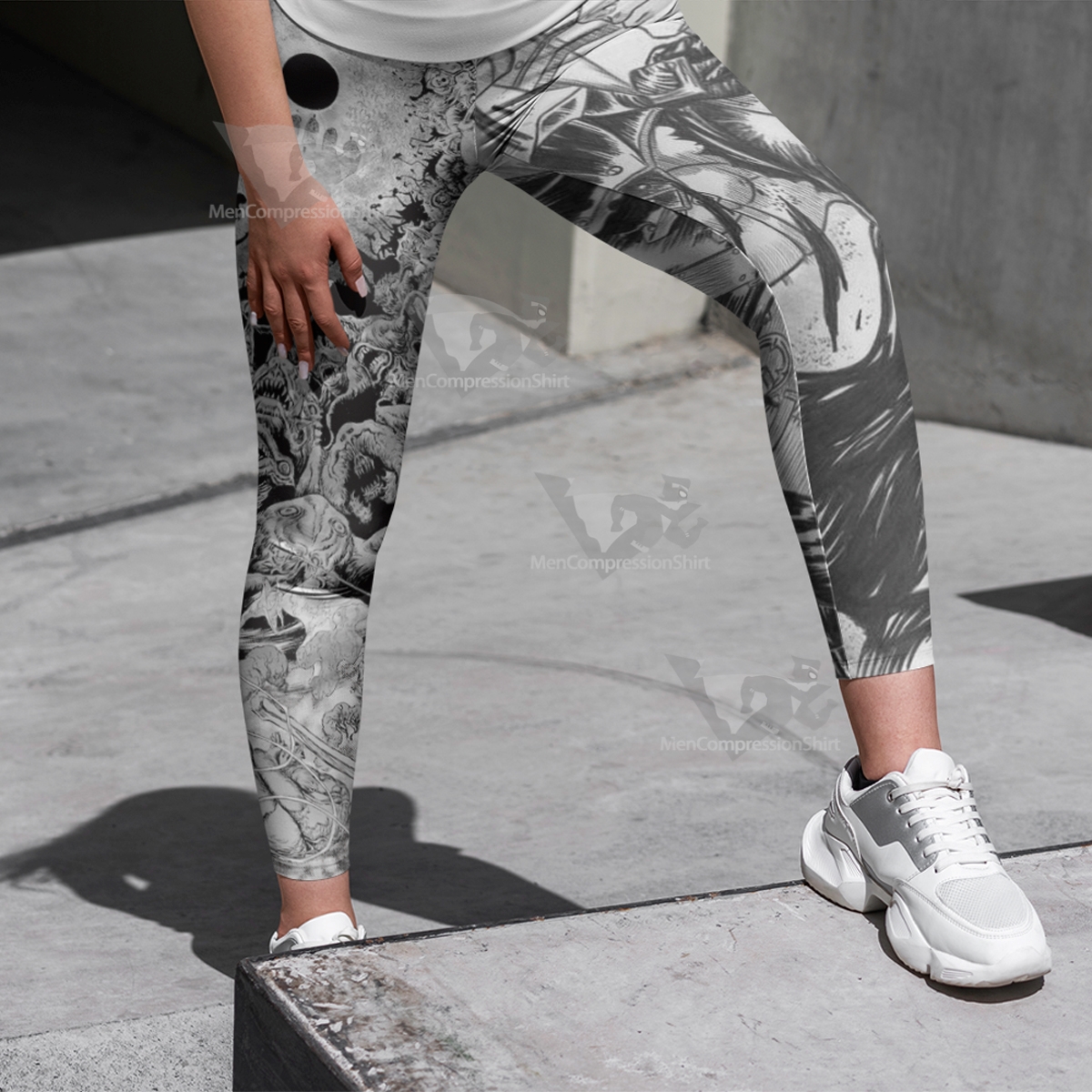 Berserk Guts Sword Berserk Mixed Black Women Compression Legging-MensCompressionShirt