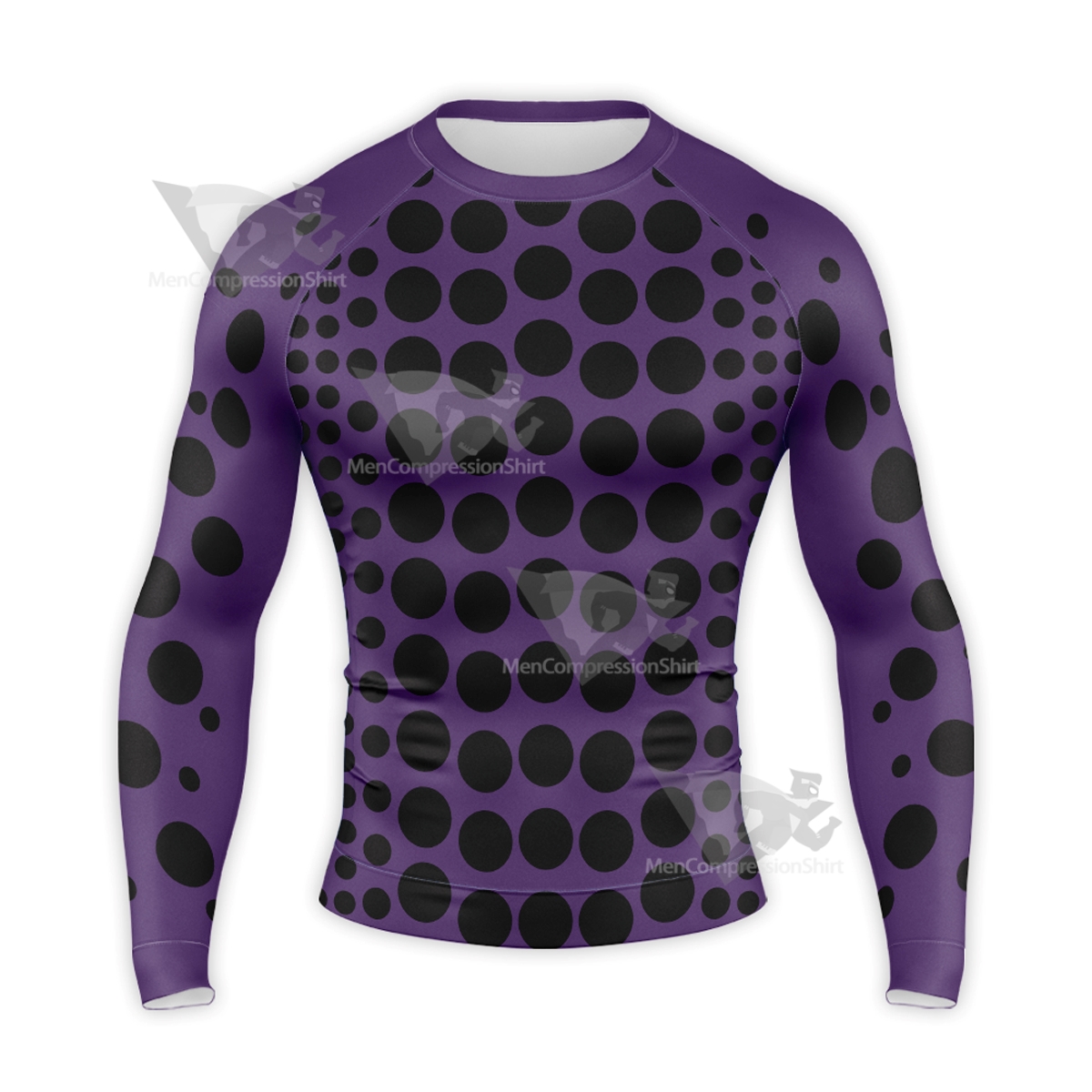 Bizarre Stardust Crusaders Kakyoin Purple Long Sleeve Compression Shirt