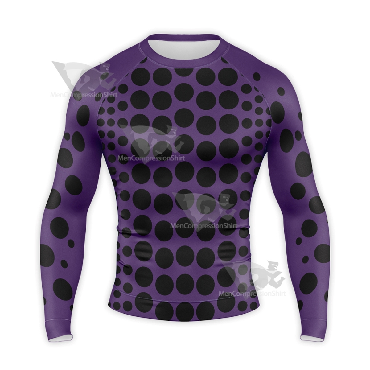 Bizarre Stardust Crusaders Kakyoin Purple Long Sleeve Compression Shirt