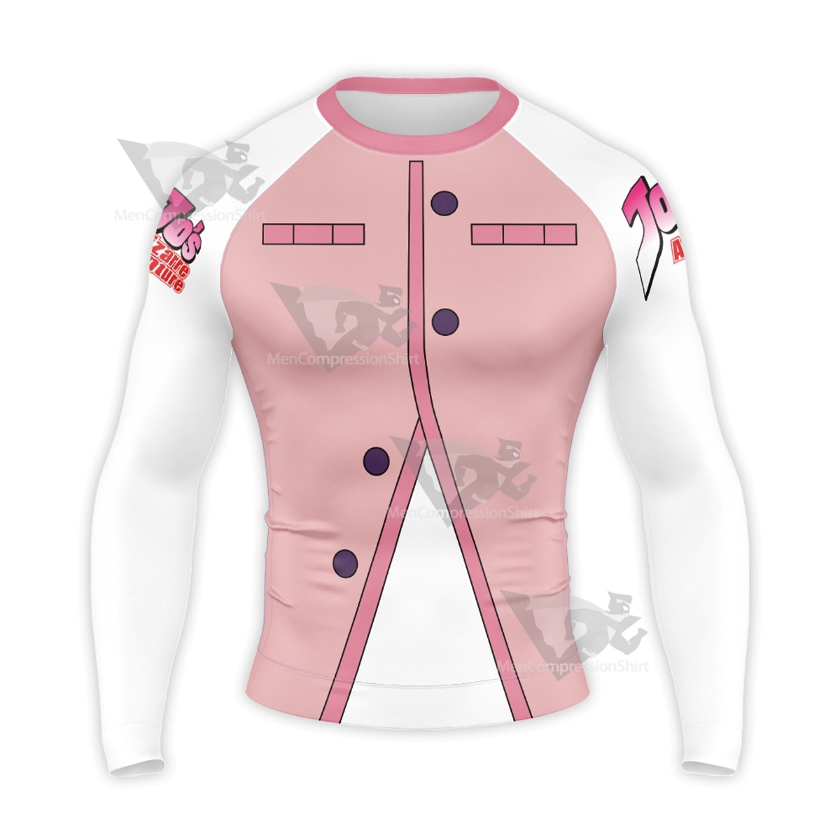 Bizarre Unbreakble Diamond Pink Long Sleeve Compression Shirt