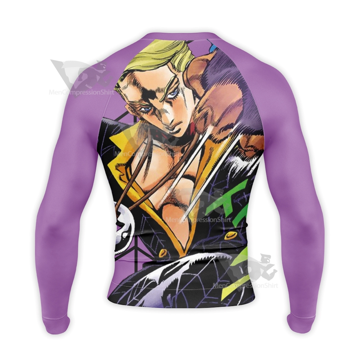 Bizarre Wind Prosciutto Purple Long Sleeve Compression Shirt