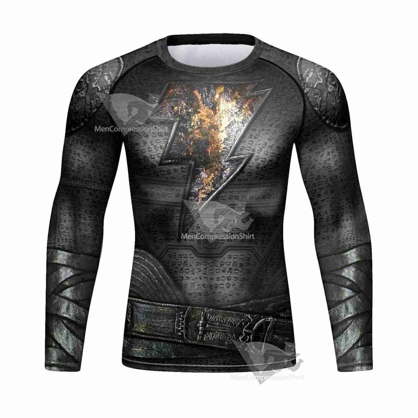 Black Adam Elite Long Sleeve Compression Rashguard