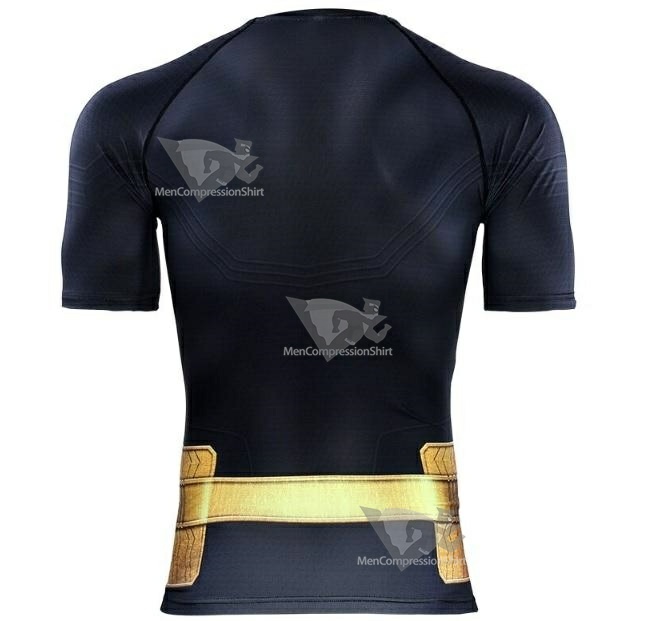 Black Adam Premium Short Sleeve Compression Rash Guard