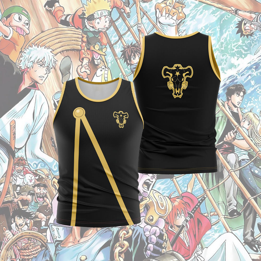 Black Bulls Black Clover Sleeveless Compression Shirt