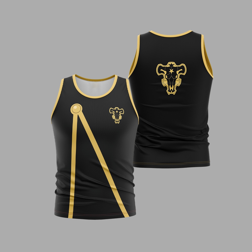 Black Bulls Black Clover Sleeveless Compression Shirt