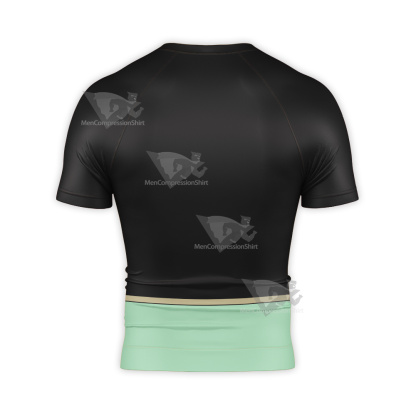 Black Clover Finral Roulacase Green Short Sleeve Compression Shirt