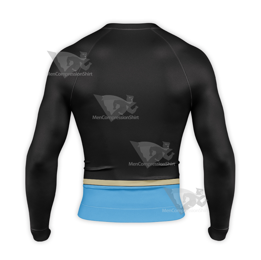 Black Clover Grey Black Long Sleeve Compression Shirt