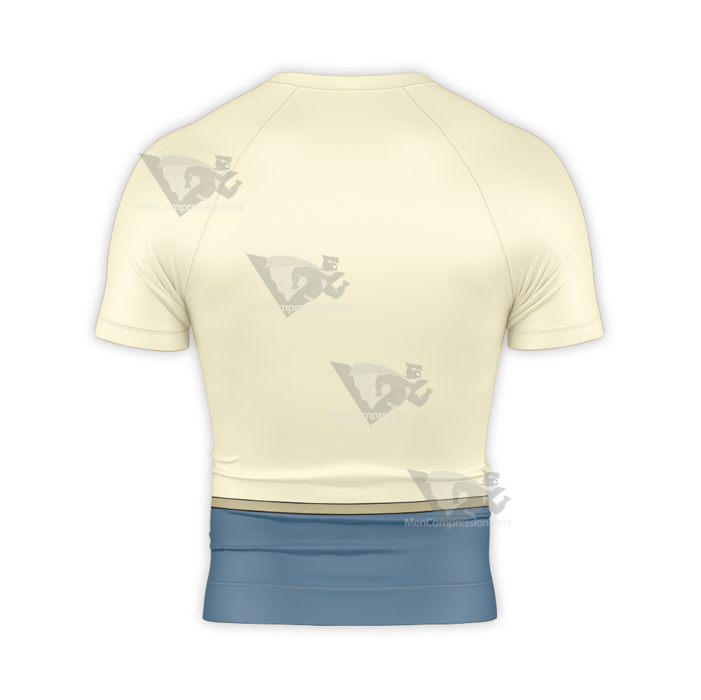 Black Clover Klaus Lunette Blue Short Sleeve Compression Shirt