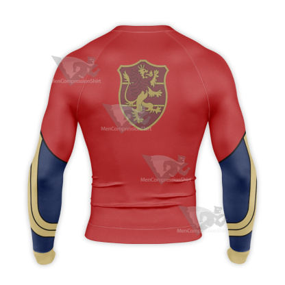 Black Clover Leopold Vermillion Long Sleeve Compression Shirt