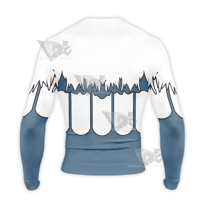 Black Clover Nozel Silva White Long Sleeve Compression Shirt