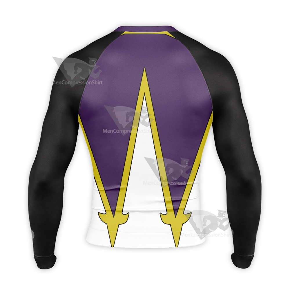 Black Clover Zora Ideale Purple Long Sleeve Compression Shirt
