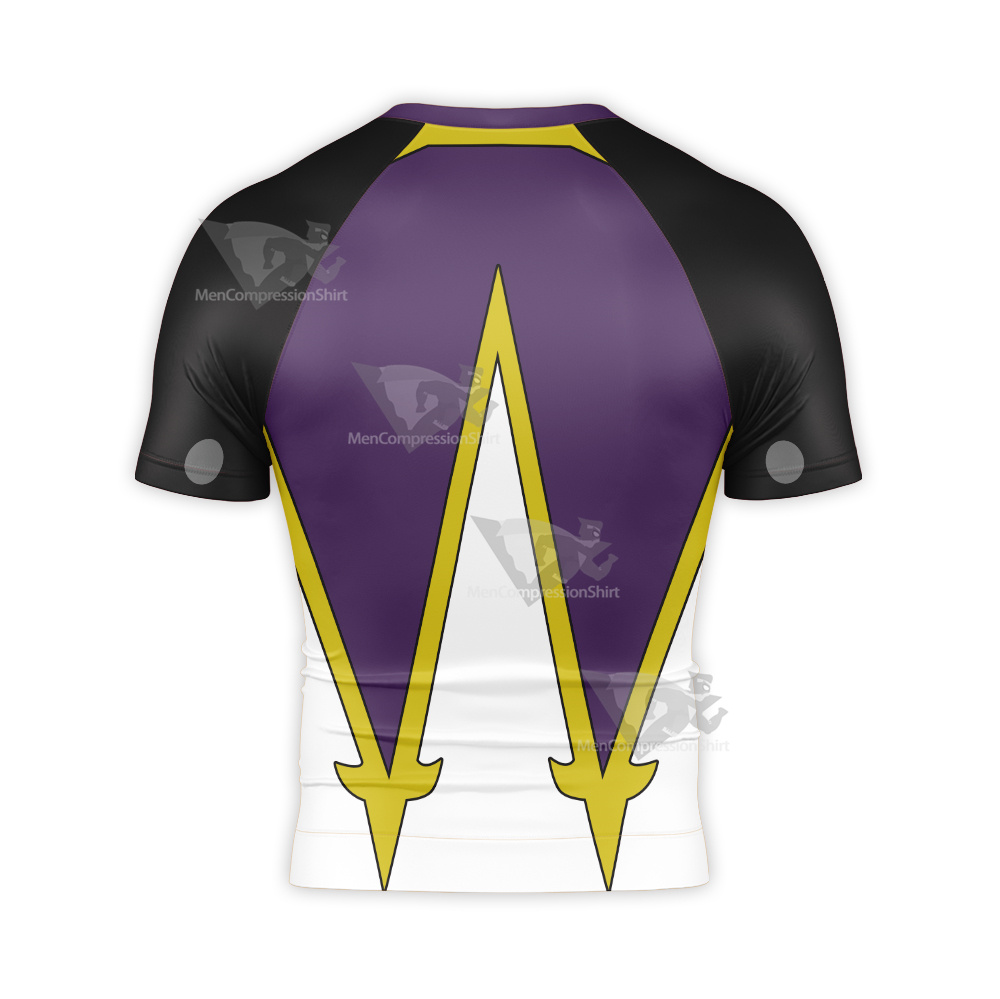 Black Clover Zora Ideale Purple Short Sleeve Compression Shirt