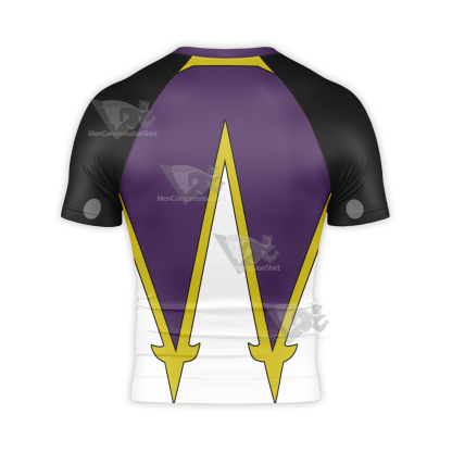 Black Clover Zora Ideale Purple Short Sleeve Compression Shirt