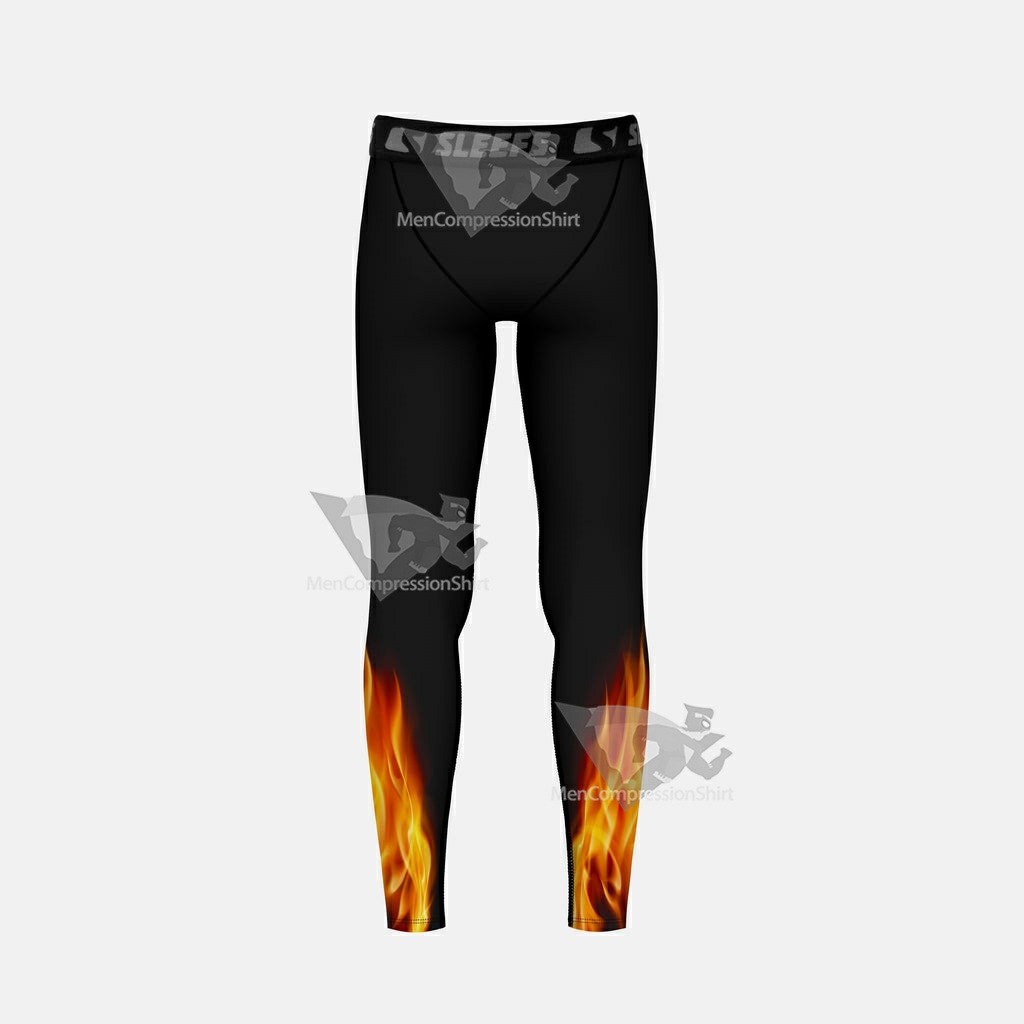 Black Fire Kids Compression Tights Leggings