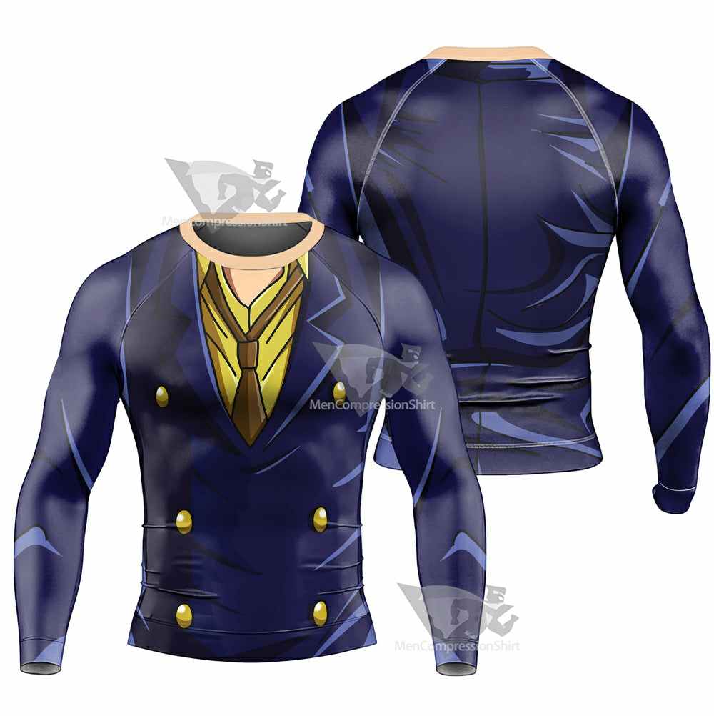Black Leg Sanji One Piece Long Sleeve Rash Guard
