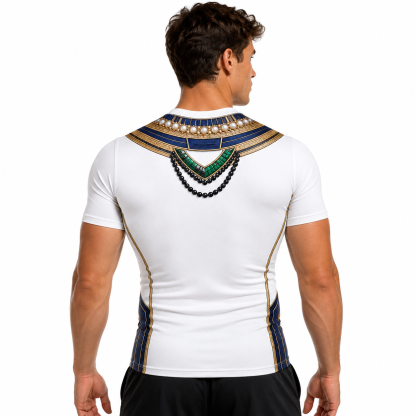 Black Panther 2 Namor Black Gray Short Sleeve Compression Shirt