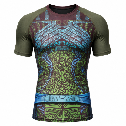 Black Panther 2 Wakanda Forever Nakia Black Gray Short Sleeve Compression Shirt