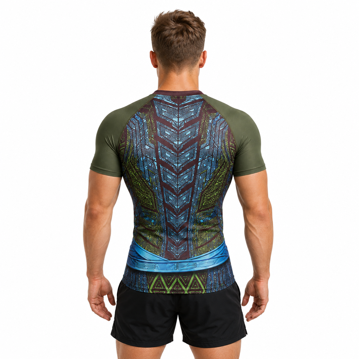 Black Panther 2 Wakanda Forever Nakia Black Gray Short Sleeve Compression Shirt