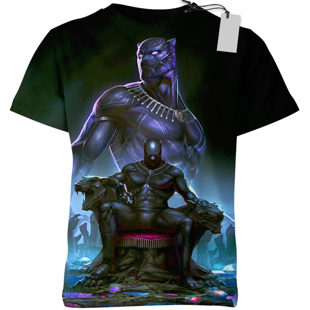 Black Panther Hero Tee Heroic Universe Avengers Heros T-Shirt