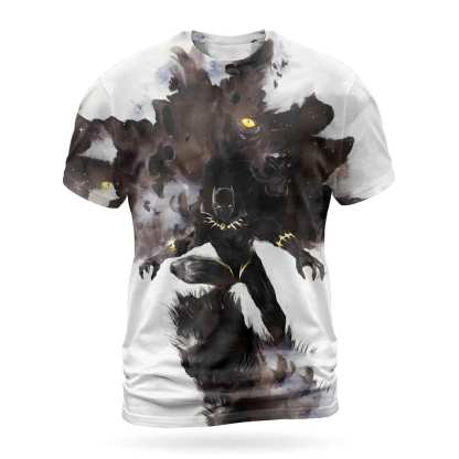 Black Panther Hero Tee Avengers Hero Tee Heroic Universe Heros T-Shirt