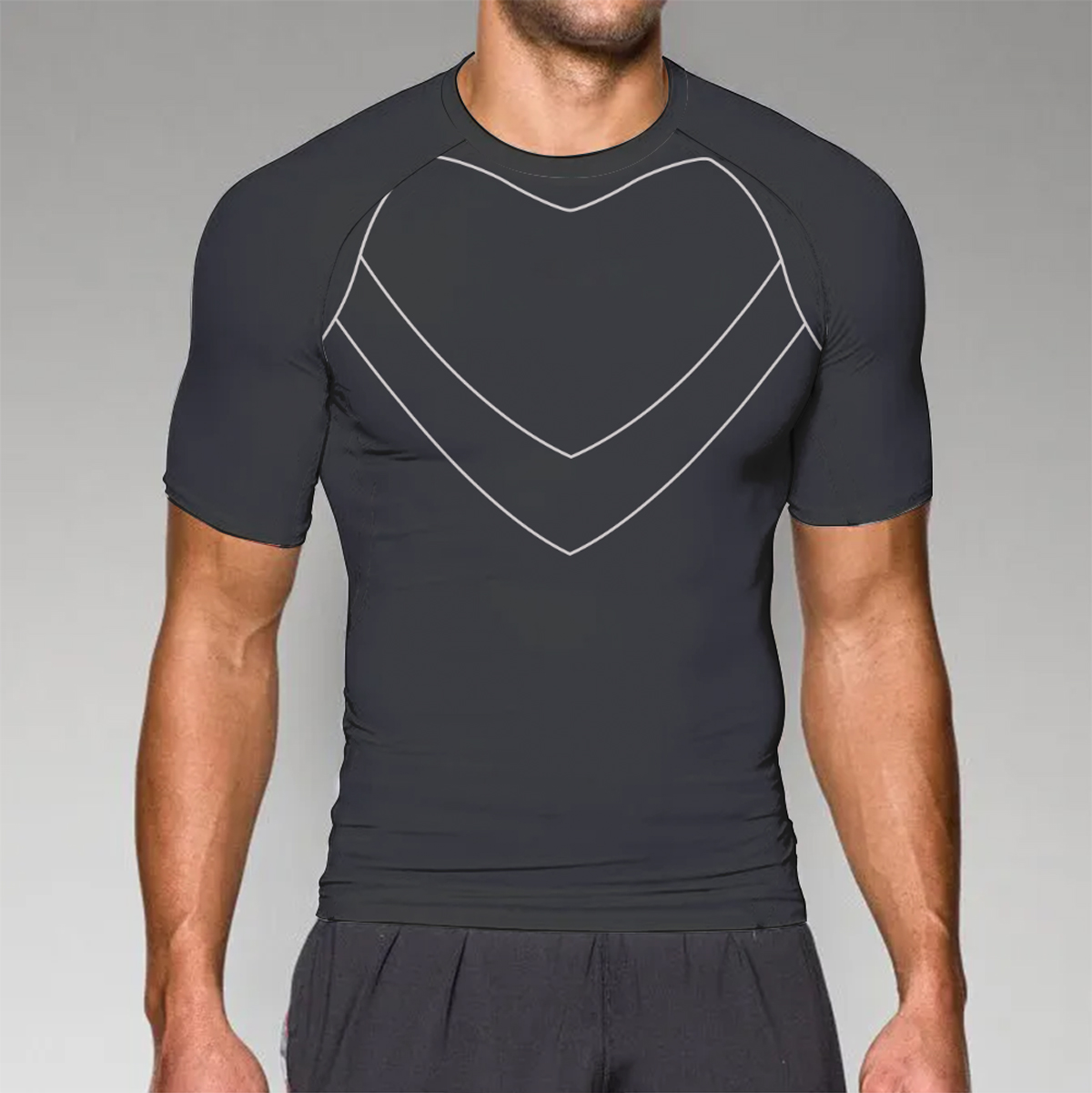 Black Panther Superhero Black Short sleeve Compression Shirt