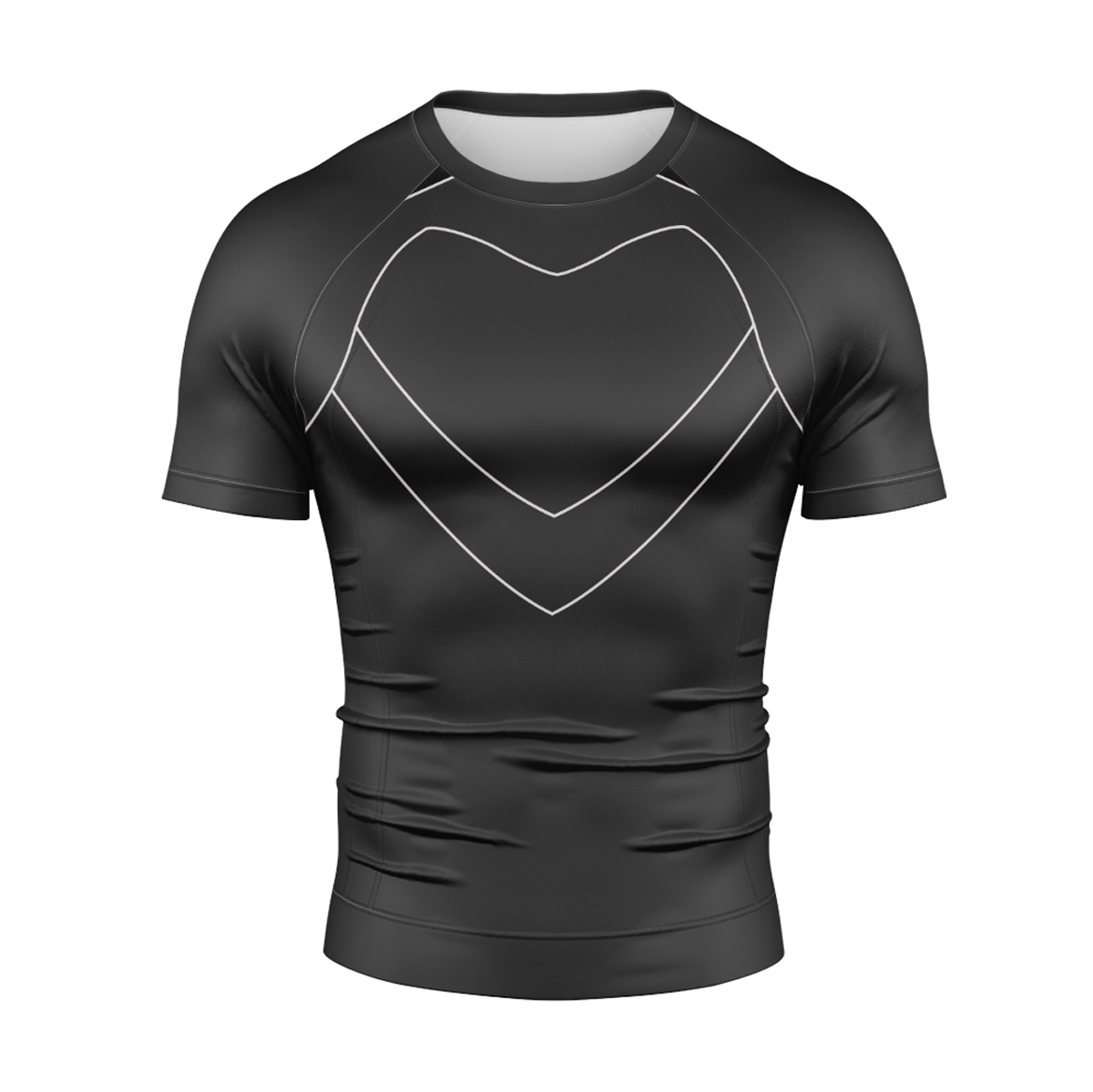 Black Panther Superhero Black Short sleeve Compression Shirt