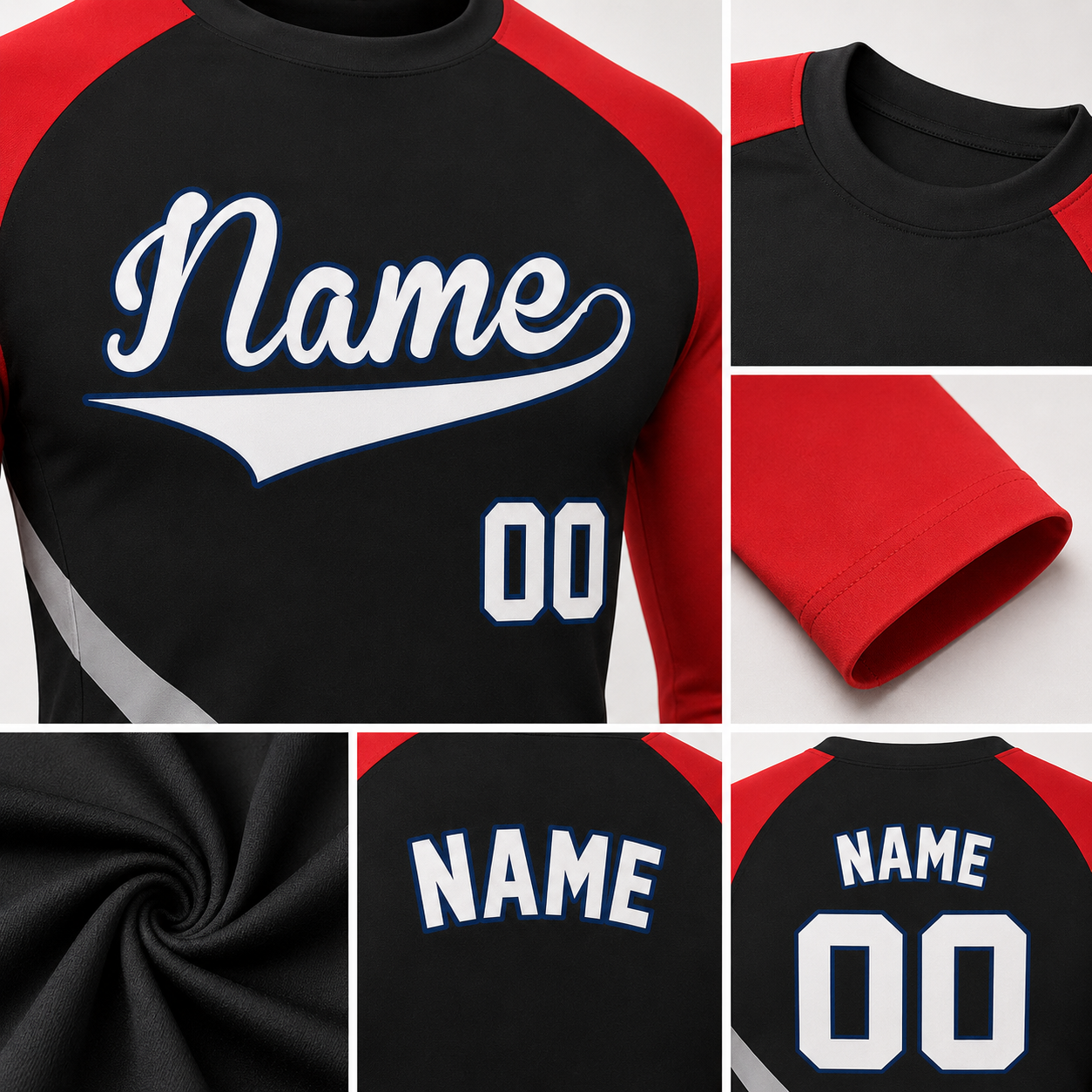 Crossed Waist Bands Black Customizable Long Sleeve Compression Shirt
